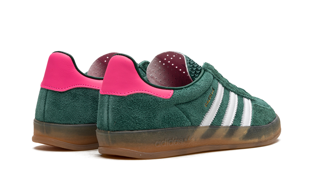 Adidas Gazelle Indoor WMNS "Collegiate Green / Lucid Pink" | Baskets Femme Rétro | IG5929