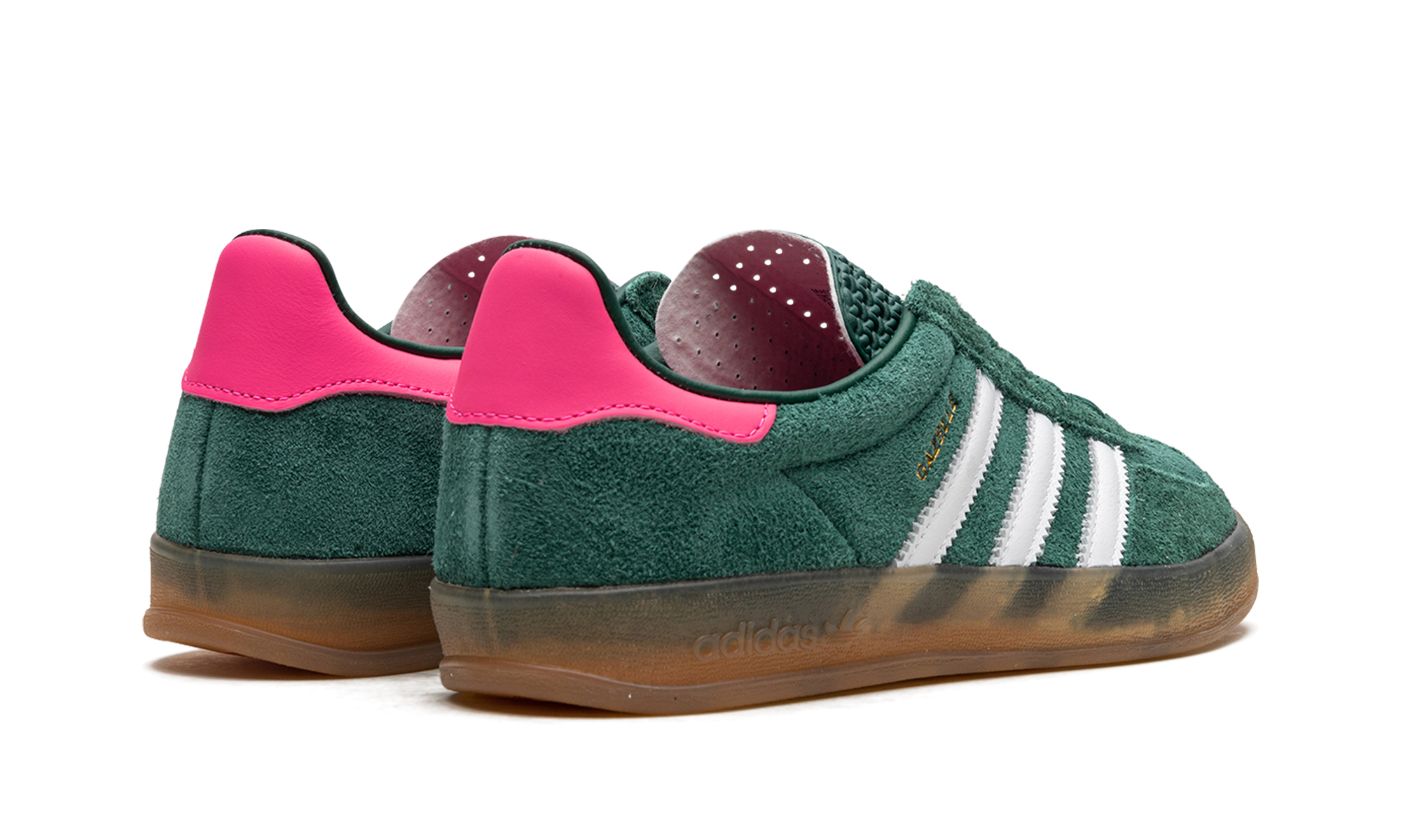 Adidas Gazelle Indoor WMNS "Collegiate Green / Lucid Pink" | Baskets Femme Rétro | IG5929
