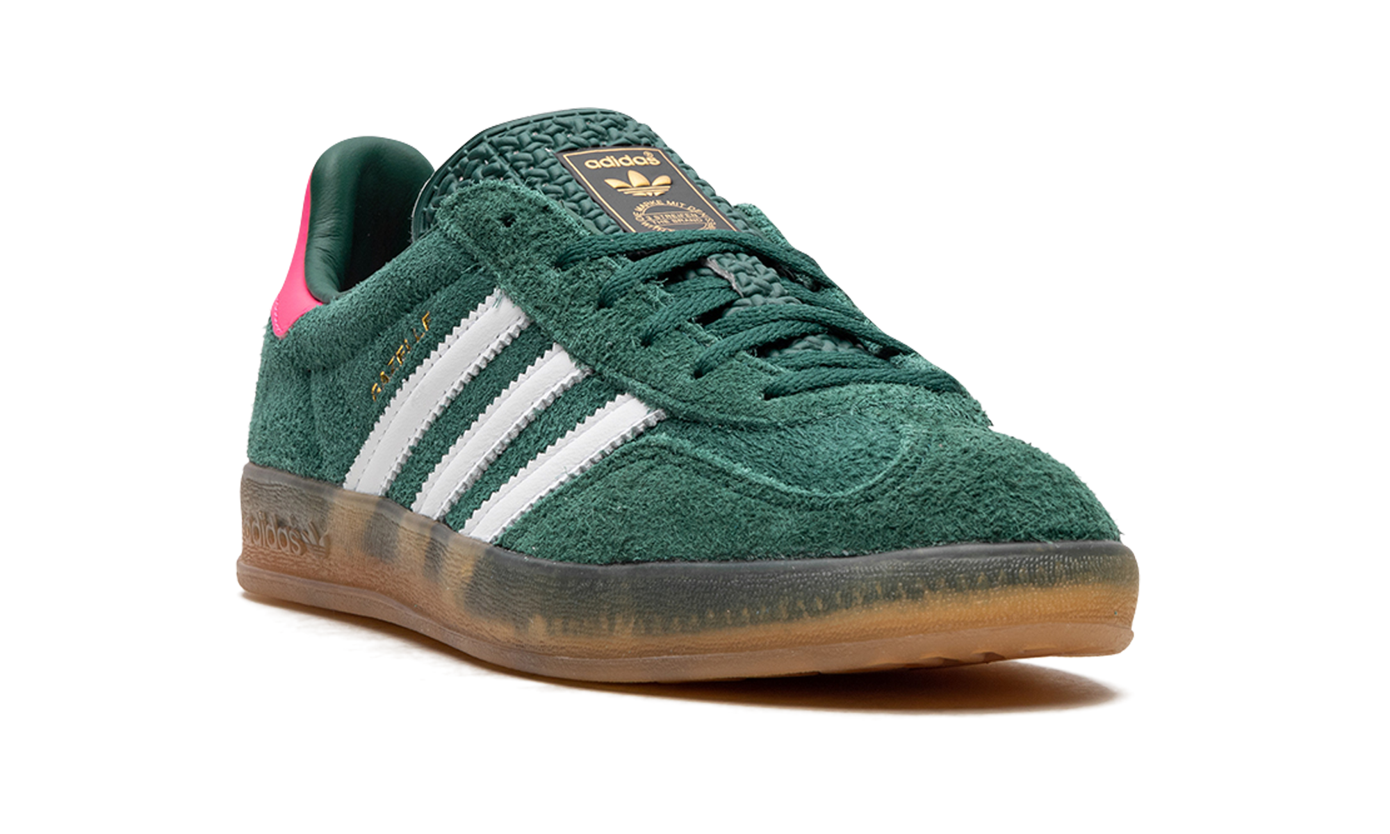 Adidas Gazelle Indoor WMNS "Collegiate Green / Lucid Pink" | Baskets Femme Rétro | IG5929