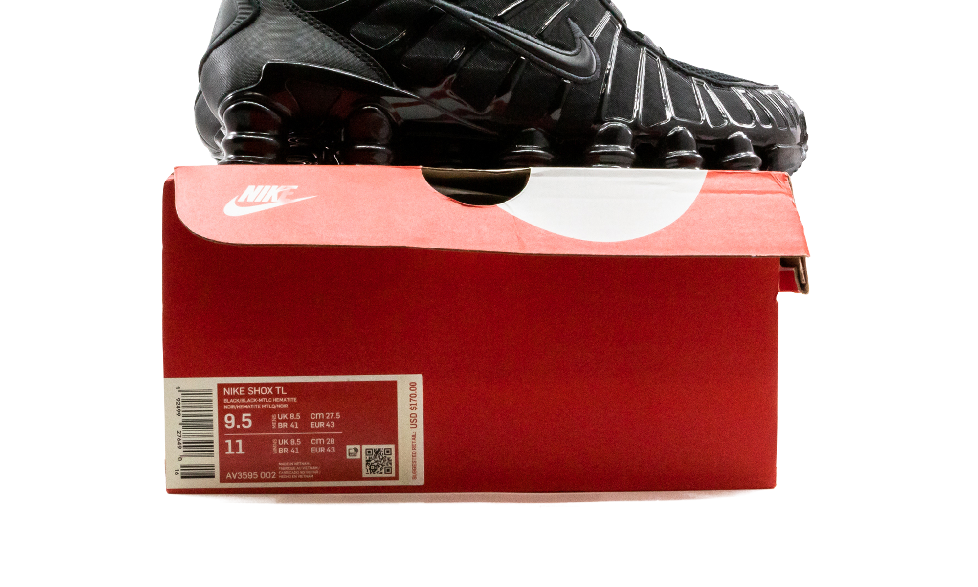 Nike Shox TL "Black / Metallic Hematite" | Baskets Unisexe Y2K | AV3595-002