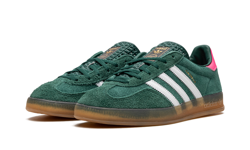 Adidas Gazelle Indoor WMNS "Collegiate Green / Lucid Pink" | Baskets Femme Rétro | IG5929