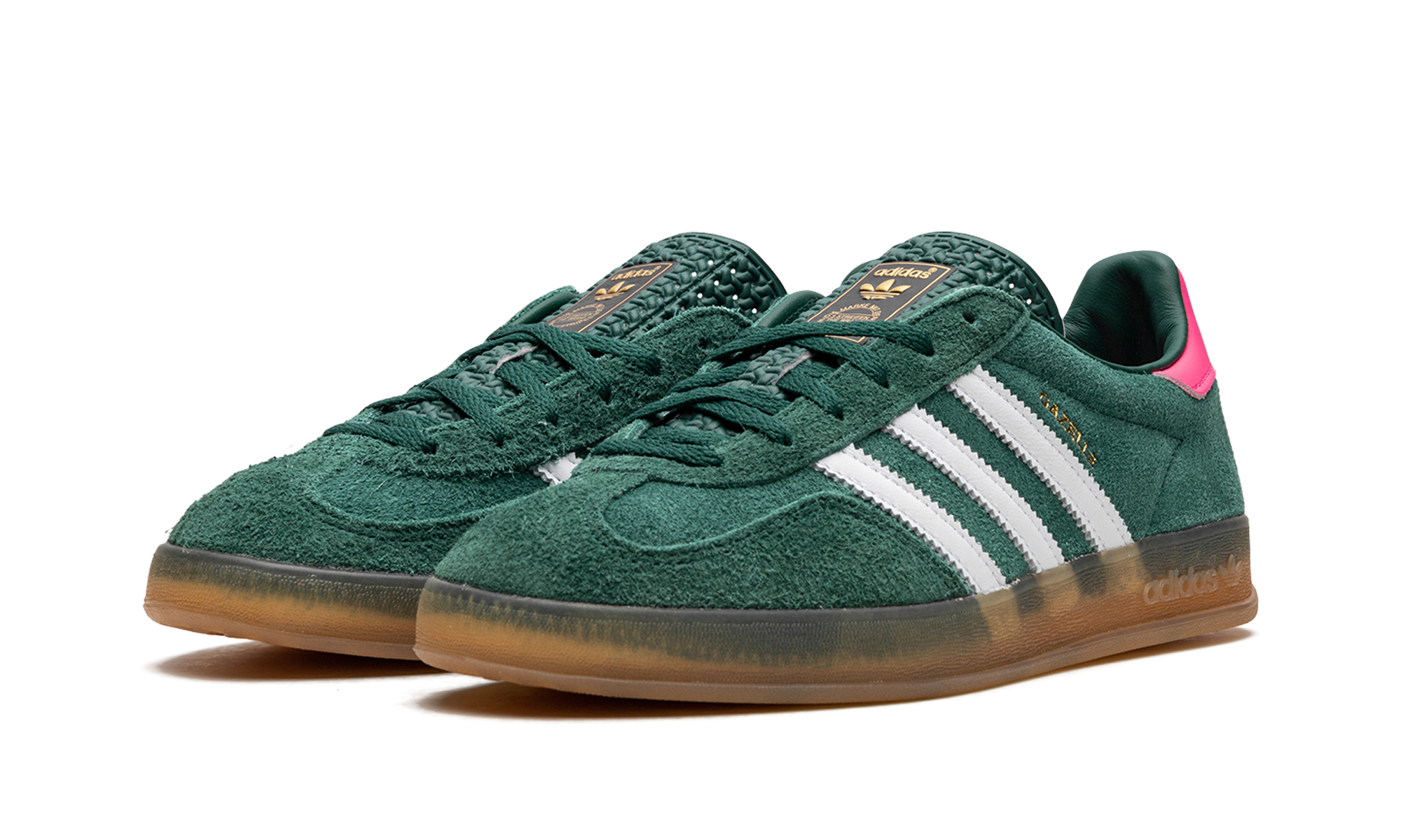 Adidas Gazelle Indoor WMNS "Collegiate Green / Lucid Pink" | Baskets Femme Rétro | IG5929