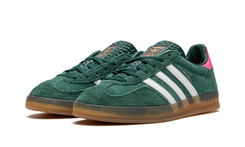 Adidas Gazelle Indoor WMNS "Collegiate Green / Lucid Pink" | Baskets Femme Rétro | IG5929